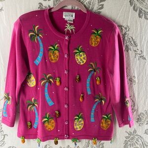 Just B. Vintage Beaded /sequence
Cardigan‎ Pineapple Sweater